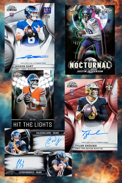 🔥🏈BTC 491 Topps Chrome Black Half Case Random Teams🏈🔥